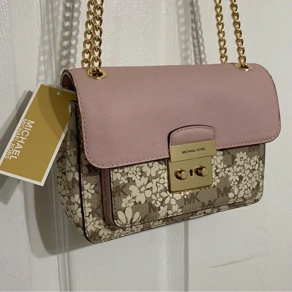 Michael Kors Pink Brandi Small Flap Shoulder Bag